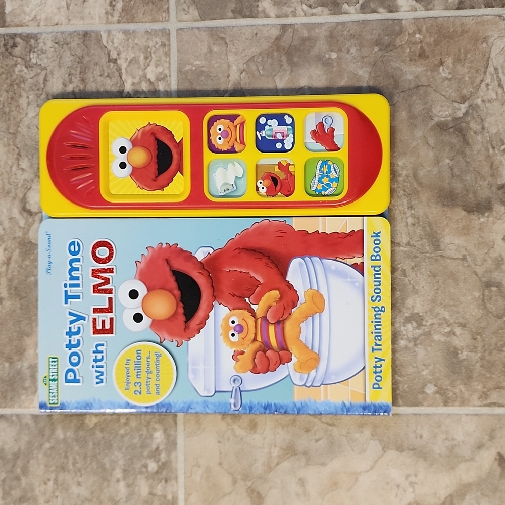 Sesame Street Potty Time with Elmo Sound Book - by Kelli KaufmPrann (Board Book)
